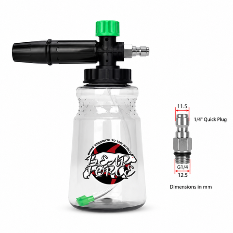 Пінокомплект для мийки високого тиску Quick Plug 1/4" (короткий швидкоз'єм)  фото