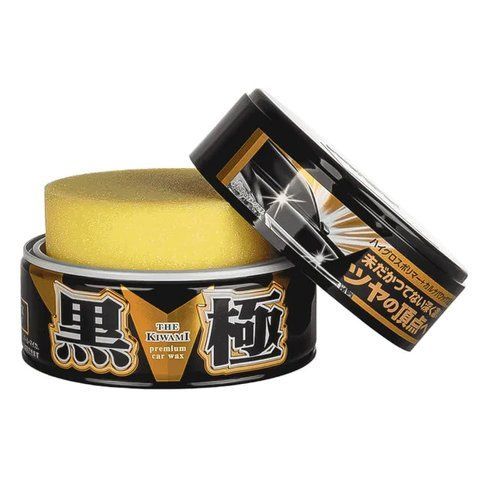Твердий віск SOFT99 Kiwami Extreme Gloss Wax Black для темних авто  фото