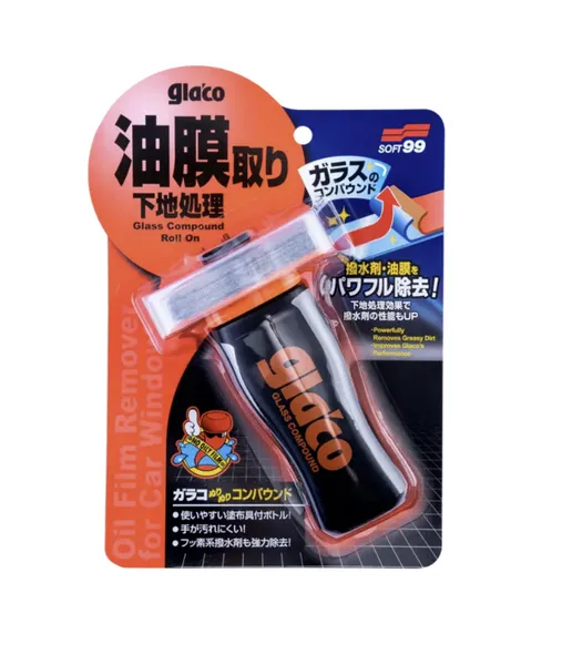GLACO Glass Compound Roll On - Абразивний очищувач для глибокого очищення скла - Gloss Guard Магазин Автокосметики